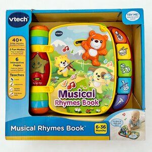 VTech NWT Musical Rhymes Book - Colorful Interactive Toy